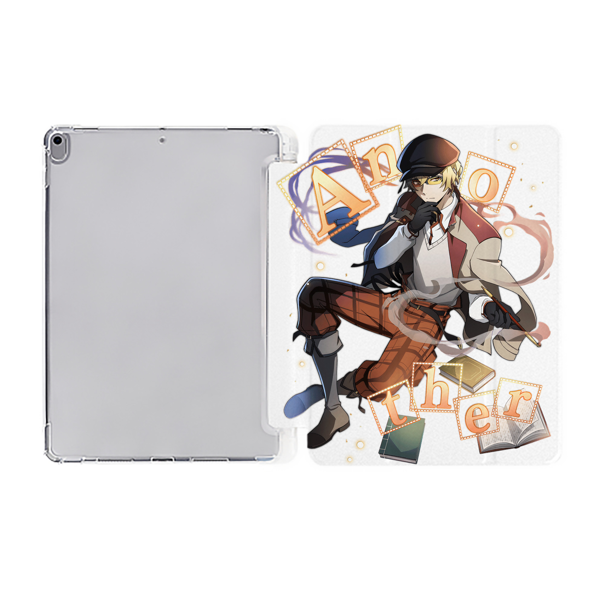 （画像用） 文豪ストレイドッグス Bungo Stray Dogs IPad ケース ペン収納付き 三つ折りスタンド PUレザー×シリコン 対応機種9.5/10.5/10.9インチ